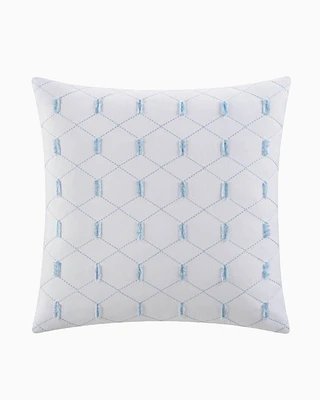 Southern Tide Southern Pines Square White Decorative Pillow