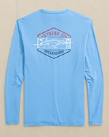 Spearfishing Badge Long Sleeve Performance T-Shirt