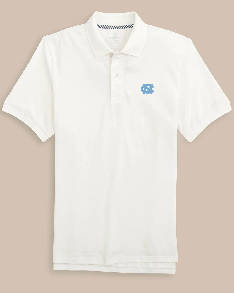 UNC Tar Heels Skipjack Polo Shirt - Classic White