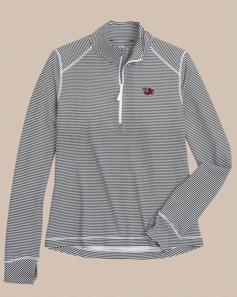 USC Gamecocks Women's Striped Runaround Quarter Zip