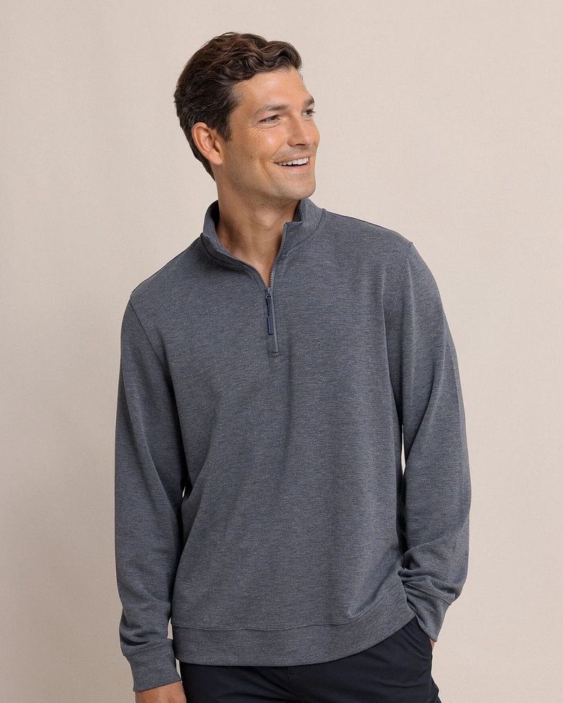 Whyche Interlock Heather Quarter Zip