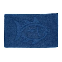 Reversible Skipjack Tonal Bath Rug - 20"W x 32"L