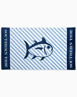 Skipjack Striped French Terry Beach Towel