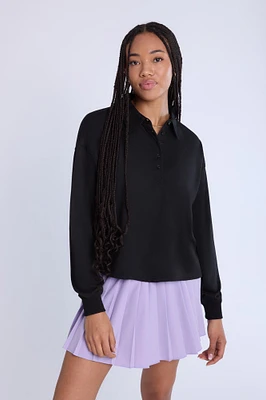 Sweatshirt à col polo