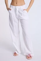 Pantalon en lin mélangé