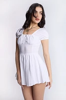 Combishort corset à smocks