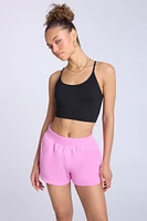 Short en tricot côtelé