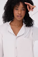 Velour Pajama Shirt & Pants Set