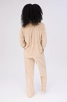 Velour Pajama Shirt & Pants Set