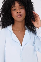 Velour Pajama Shirt & Pants Set