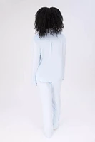 Velour Pajama Shirt & Pants Set