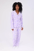 Velour Pajama Shirt & Pants Set