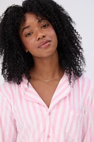 Velour Pajama Shirt & Pants Set