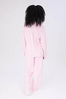 Velour Pajama Shirt & Pants Set