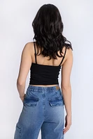 Débardeur camisole froncé