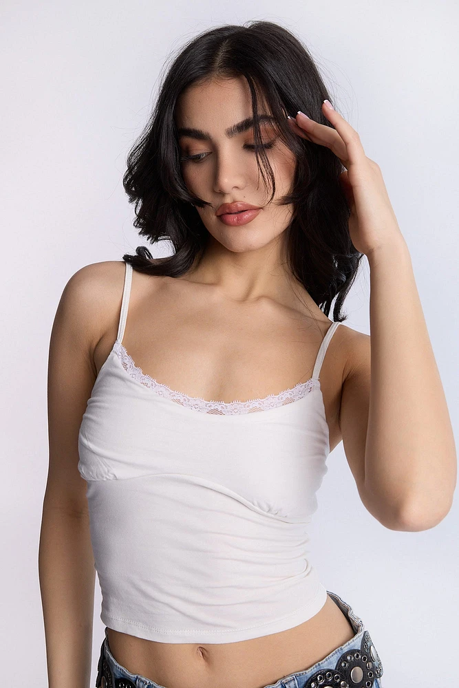 Débardeur camisole froncé