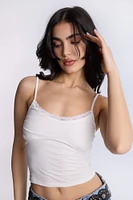 Débardeur camisole froncé