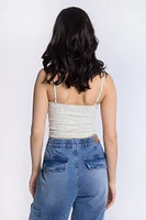 Débardeur camisole froncé