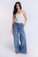 Débardeur camisole froncé