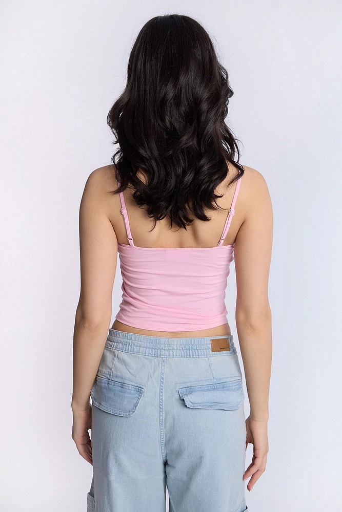 Débardeur camisole froncé