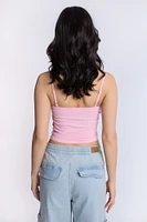 Débardeur camisole froncé