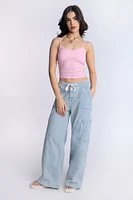 Débardeur camisole froncé