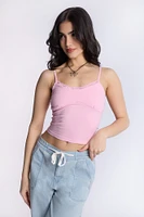 Débardeur camisole froncé