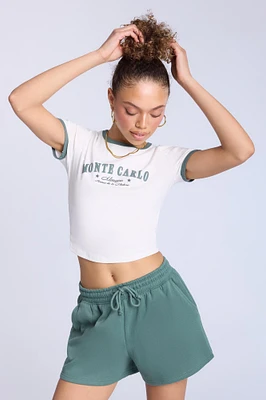 Ribbed Crewneck Baby Tee