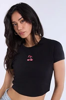 Ribbed Crewneck Baby Tee