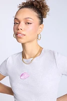 Ribbed Crewneck Baby Tee