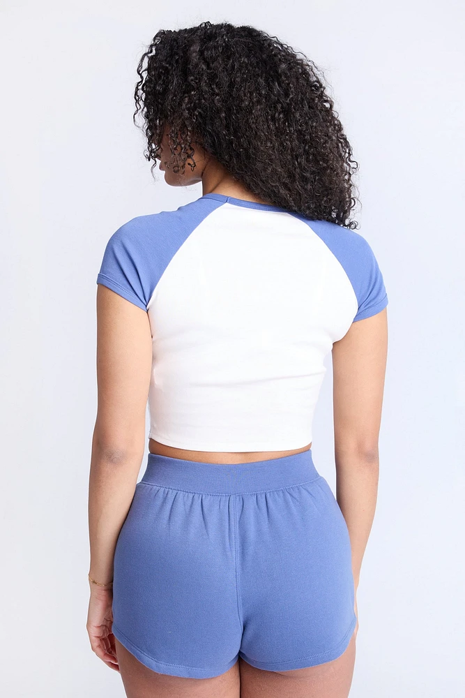 Ribbed Crewneck Baby Tee