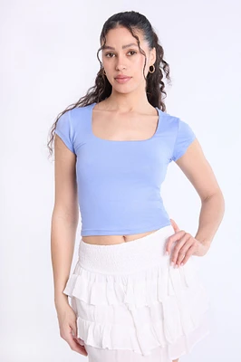 Square-Neck Baby Tee