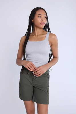 Ribbed Knit Tank Bodysuit