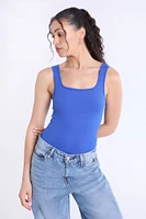 Ribbed Knit Tank Bodysuit
