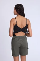 Ribbed Crossback Bodysuit