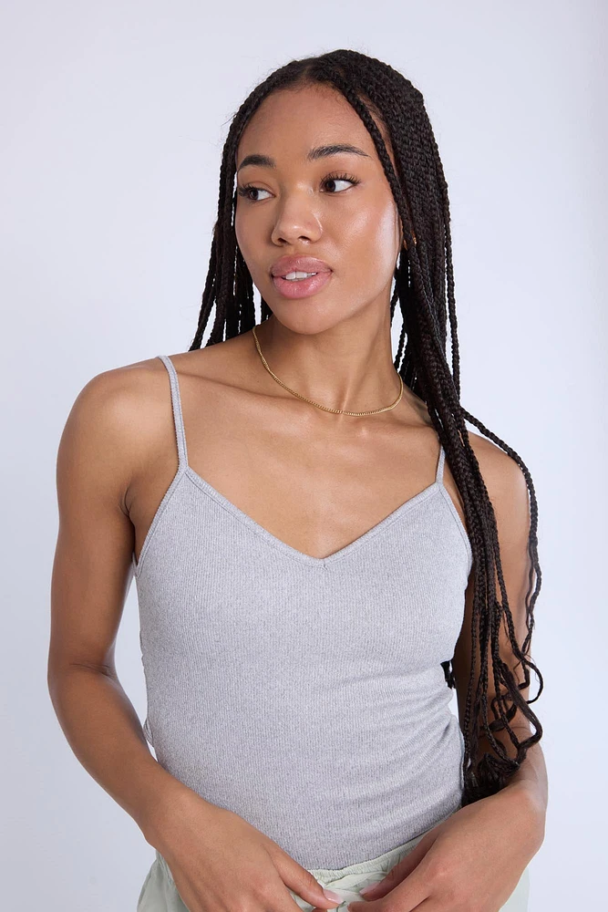 Ribbed Crossback Bodysuit