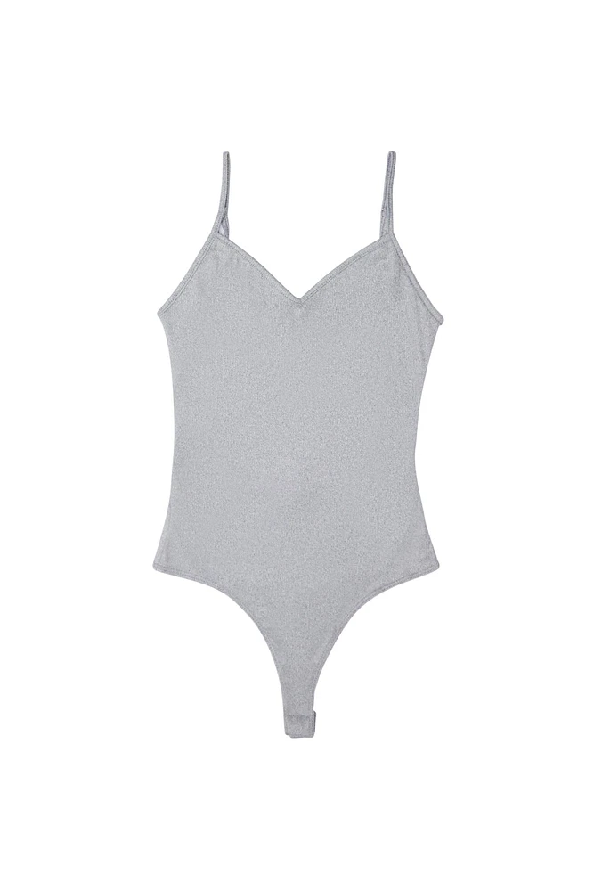 Ribbed Crossback Bodysuit