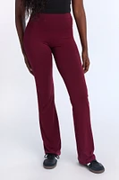 Legging évasé à revers molletonné super doux
