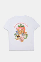 T-shirt coupe boyfriend imprimé Strawberry Shortcake