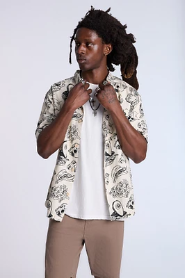 Chemise imprimée crânes de fruits Arsenic homme
