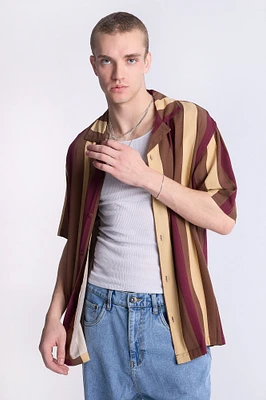 Chemise imprimée à rayures Arsenic homme