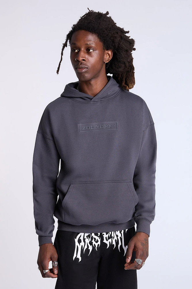 Zoo York Mens Tonal Logo Oversized Hoodie