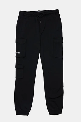 Zoo York Mens Fleece Cargo Joggers