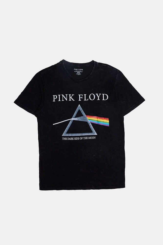 Mens Pink Floyd Acid Wash T-Shirt