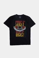 Mens Guns N' Roses World Tour Acid Wash T-Shirt