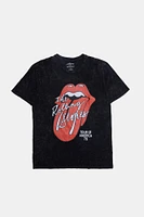 T-shirt délavé à l'acide imprimé The Rolling Stones homme