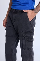 West49 Mens 4 Pocket Cargo Jeans