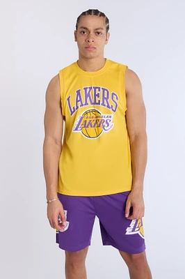 Mens LA Lakers Mesh Shorts