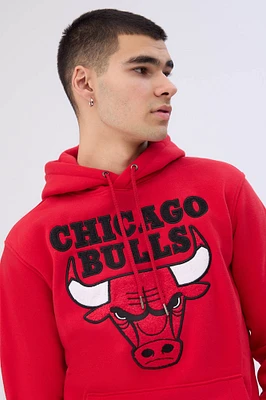 Mens Chicago Bulls Chenille Logo Hoodie