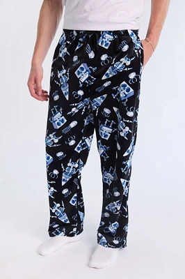 Mens SpongeBob Skeleton Pajama Bottoms